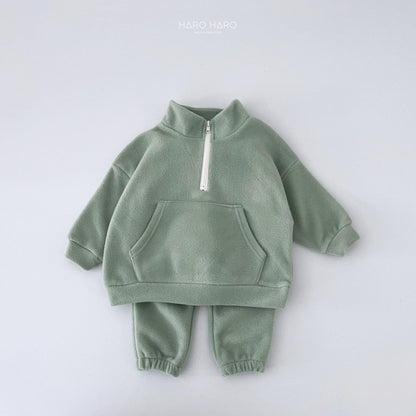 fleece 1/4 zip set